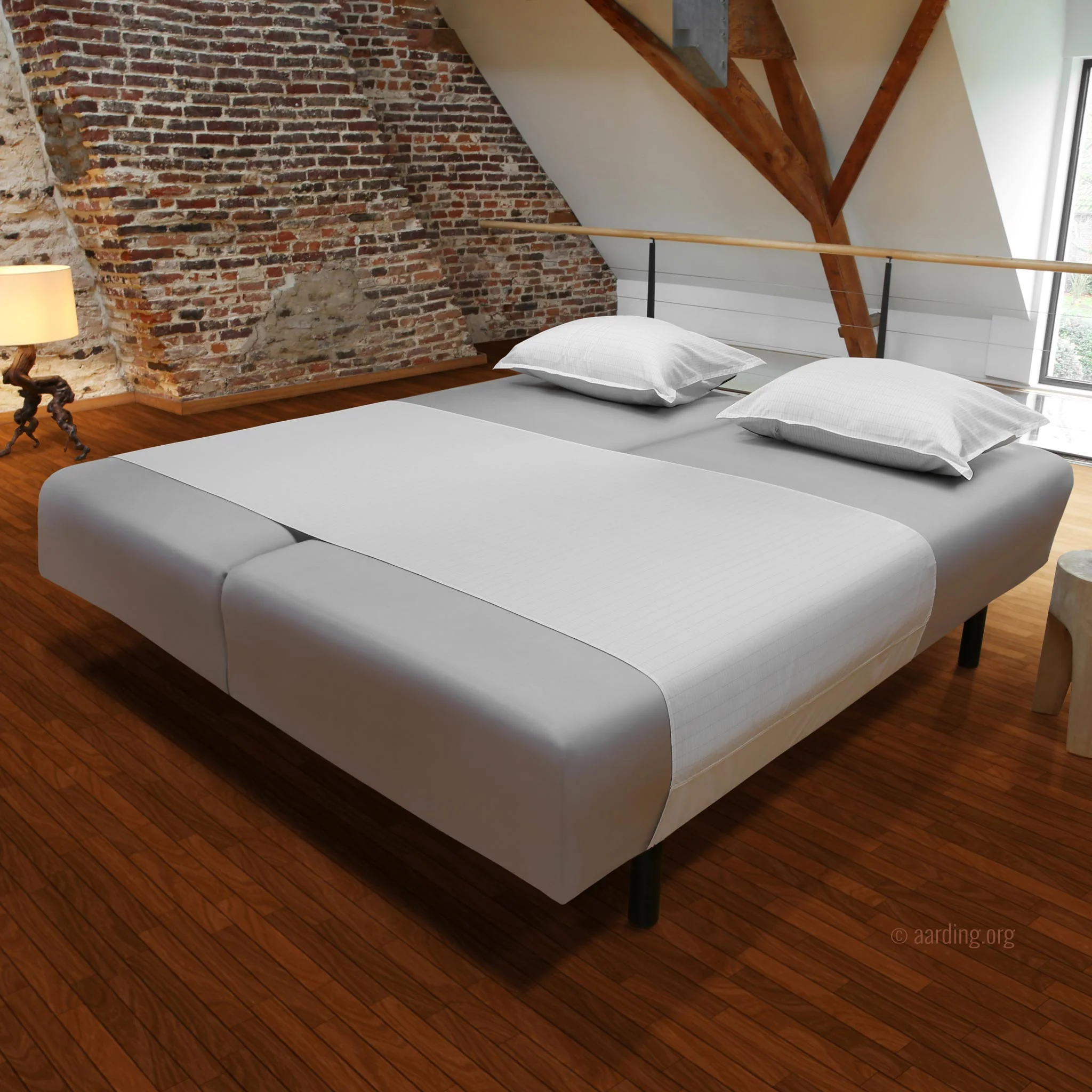 Grounding Half Sheet (flat) 1 or 2 persons 90 x 200cm (36" x 80") + 2 x 55cm (22"), incl. cable 5m and adapter - Image 5