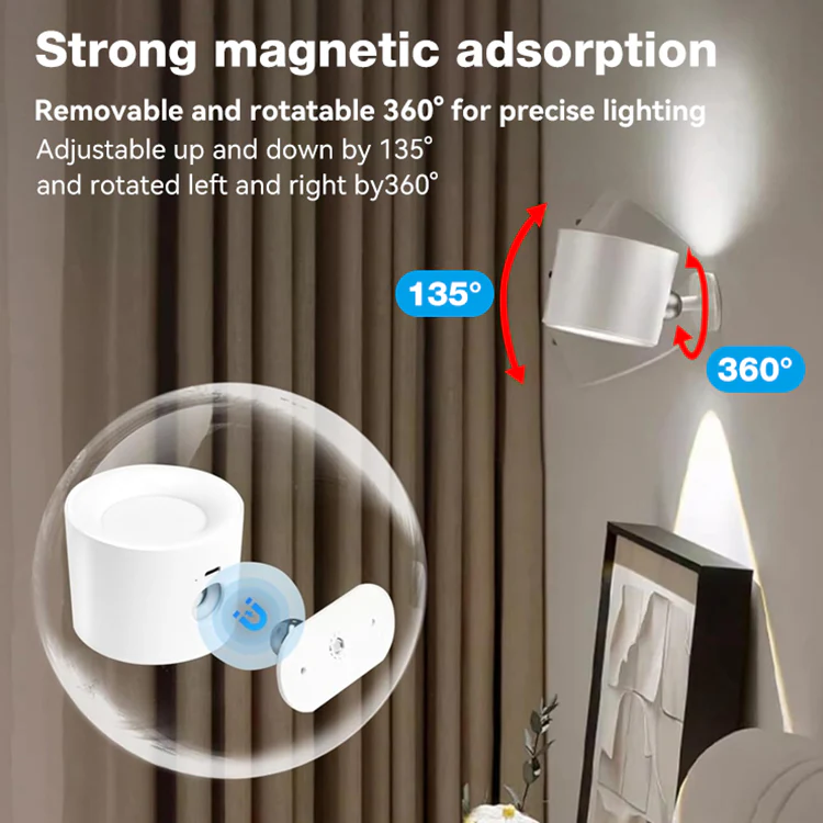 Wireless Wall Lamp, white + remote control - Image 2