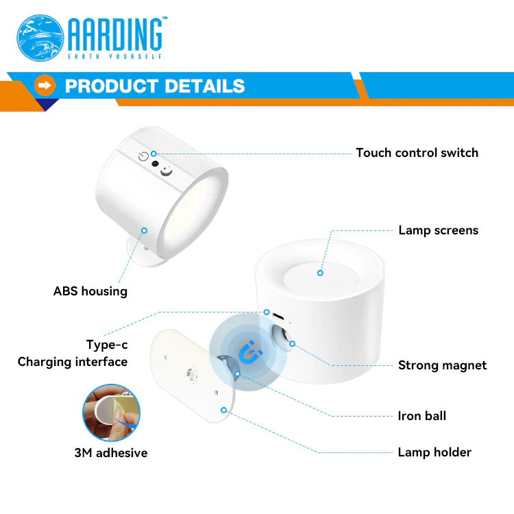 Wireless Wall Lamp, white + remote control - Image 5